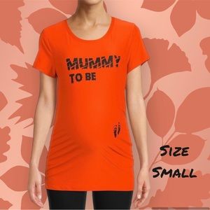 Women’s Time and Tru Halloween Graphic Short Sleeve Orange Tee Size S (4-6)